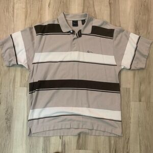 Vintage Kani Gold striped polo shirt